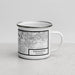 Right View Custom Pleasanton California Map Enamel Mug in Classic