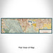 Flat View of Map Custom Pleasanton California Map Enamel Mug in Woodblock