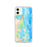 Custom iPhone 11 Plum Island Massachusetts Map Phone Case in Watercolor