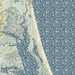 Plum Island Massachusetts Map Print in Woodblock Style Zoomed In Close Up Showing Details