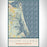 Plum Island Massachusetts Map Print Portrait Orientation in Woodblock Style With Shaded Background