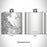 Rendered View of Plymouth Massachusetts Map Engraving on 6oz Stainless Steel Flask
