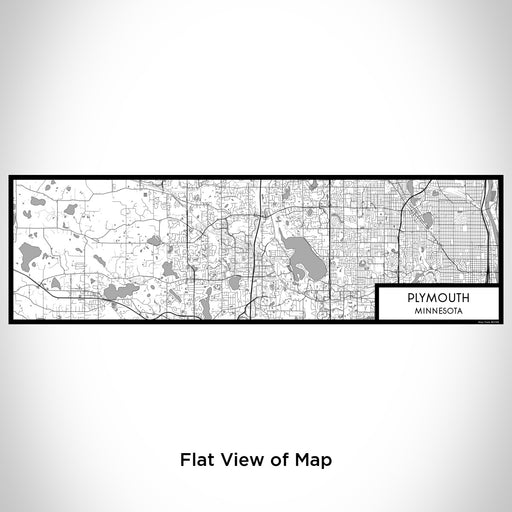 Flat View of Map Custom Plymouth Minnesota Map Enamel Mug in Classic