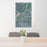 24x36 Plymouth North Carolina Map Print Portrait Orientation in Afternoon Style Behind 2 Chairs Table and Potted Plant