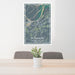 24x36 Plymouth North Carolina Map Print Portrait Orientation in Afternoon Style Behind 2 Chairs Table and Potted Plant