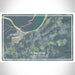 Plymouth North Carolina Map Print Landscape Orientation in Afternoon Style With Shaded Background