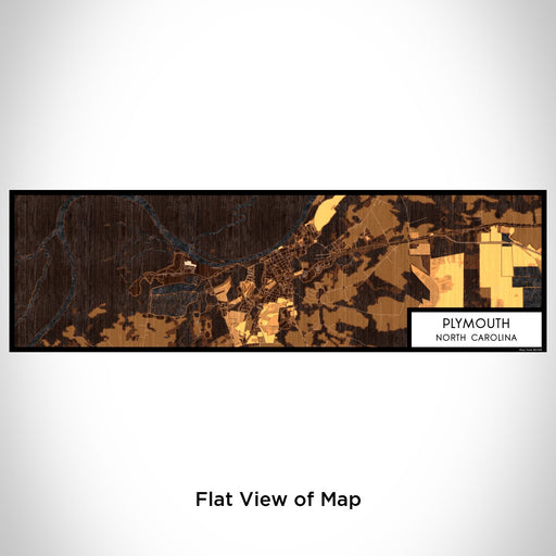 Flat View of Map Custom Plymouth North Carolina Map Enamel Mug in Ember
