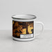 Right View Custom Plymouth North Carolina Map Enamel Mug in Ember