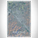 Pocatello Idaho Map Print Portrait Orientation in Afternoon Style With Shaded Background