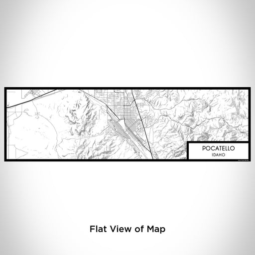 Flat View of Map Custom Pocatello Idaho Map Enamel Mug in Classic