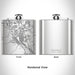 Rendered View of Pocatello Idaho Map Engraving on 6oz Stainless Steel Flask