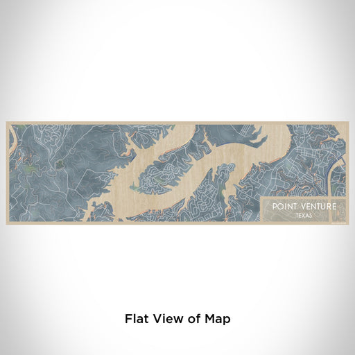 Flat View of Map Custom Point Venture Texas Map Enamel Mug in Afternoon