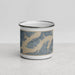 Front View Custom Point Venture Texas Map Enamel Mug in Afternoon