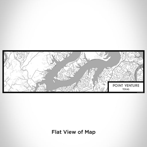 Flat View of Map Custom Point Venture Texas Map Enamel Mug in Classic