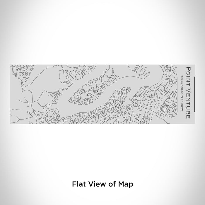 Rendered View of Point Venture Texas Map Engraving on 10oz Stainless Steel Insulated Cup with Sipping Lid