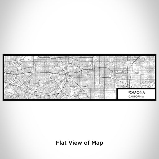 Flat View of Map Custom Pomona California Map Enamel Mug in Classic