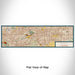 Flat View of Map Custom Pomona California Map Enamel Mug in Woodblock