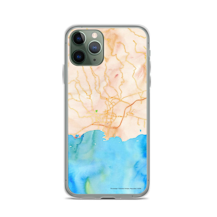 Custom Ponce Puerto Rico Map Phone Case in Watercolor
