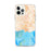 Custom Ponce Puerto Rico Map iPhone 12 Pro Max Phone Case in Watercolor