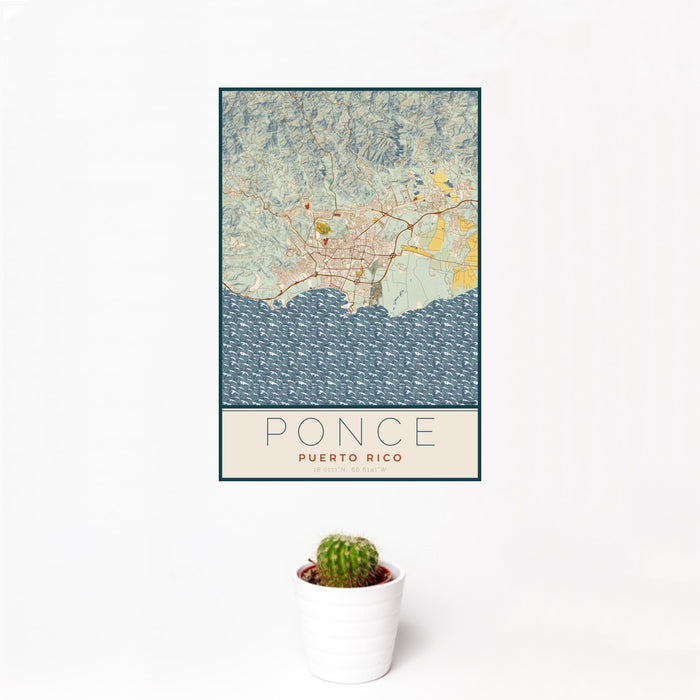 Map Of Ponce Puerto Rico