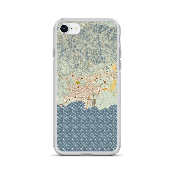 Custom Ponce Puerto Rico Map Phone Case in Woodblock