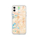 Custom Pontiac Michigan Map Phone Case in Watercolor