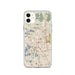 Custom Pontiac Michigan Map Phone Case in Woodblock