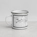 Left View Custom Portage Michigan Map Enamel Mug in Classic