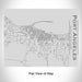 Rendered View of Port Angeles Washington Map Engraving on 20oz Stainless Steel Insulated Bottle with Bamboo Top