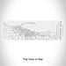 Rendered View of Port Angeles Washington Map Engraving on 10oz Stainless Steel Insulated Cup with Sliding Lid in White