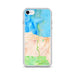 Custom Port Angeles Washington Map iPhone SE Phone Case in Watercolor