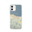 Custom Port Angeles Washington Map iPhone 12 Phone Case in Woodblock