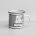 Right View Custom Port Arthur Texas Map Enamel Mug in Classic