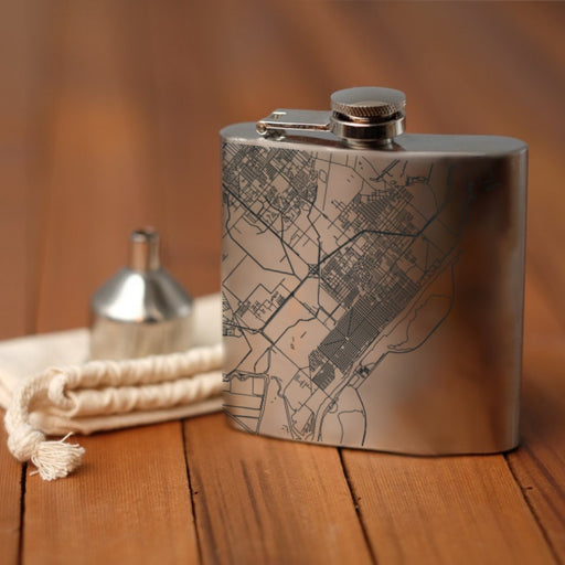 Port Arthur Texas Custom Engraved City Map Inscription Coordinates on undefined