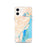 Custom Port Arthur Texas Map iPhone 12 Phone Case in Watercolor