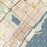Port Arthur Texas Map Print in Woodblock Style Zoomed In Close Up Showing Details