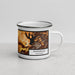 Right View Custom Porterville California Map Enamel Mug in Ember