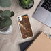 Custom Portland Oregon Map Phone Case in Ember