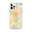 Custom Portland Oregon Map iPhone 12 Pro Max Phone Case in Watercolor