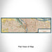 Flat View of Map Custom Portland Oregon Map Enamel Mug in Woodblock
