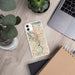 Custom Portland Oregon Map Phone Case in Woodblock