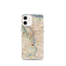 Custom Portland Oregon Map iPhone 12 mini Phone Case in Woodblock