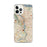 Custom Portland Oregon Map iPhone 12 Pro Max Phone Case in Woodblock
