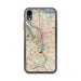 Custom Portland Oregon Map Phone Case in Woodblock