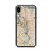 Custom Portland Oregon Map Phone Case in Woodblock