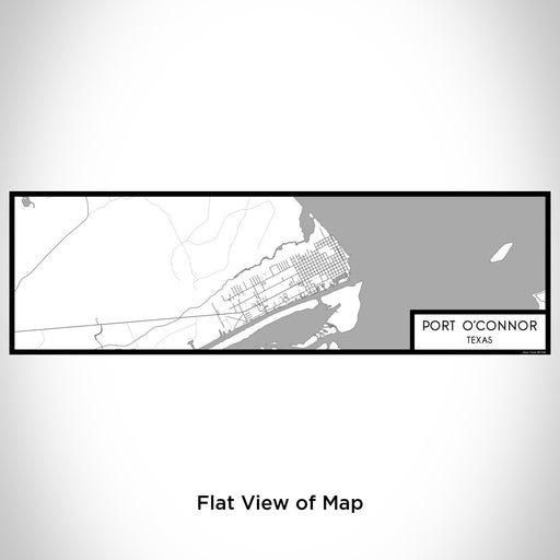 Flat View of Map Custom Port O'Connor Texas Map Enamel Mug in Classic