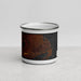Front View Custom Port O'Connor Texas Map Enamel Mug in Ember