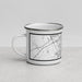 Left View Custom Port Orange Florida Map Enamel Mug in Classic