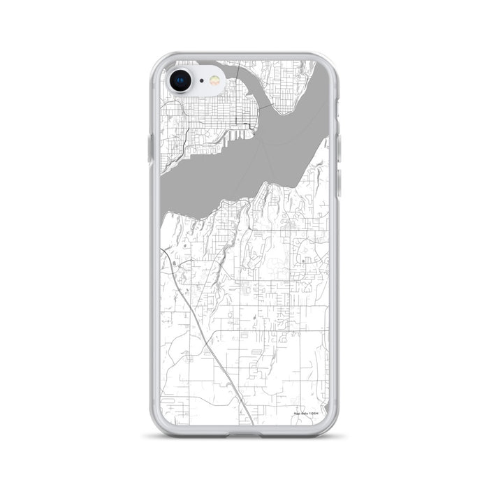 Custom Port Orchard Washington Map iPhone SE Phone Case in Classic