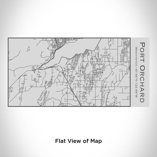 Rendered View of Port Orchard Washington Map Engraving on 17oz Stainless Steel Insulated Cola Bottle